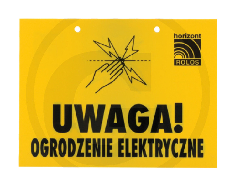 Tabliczka ostrzegawcza Uwaga ogrodzenie elektryczne