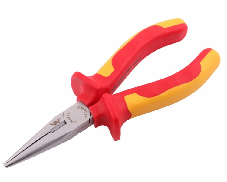 Szczypce izolowane,wydłużone proste 160 mm Waryński 