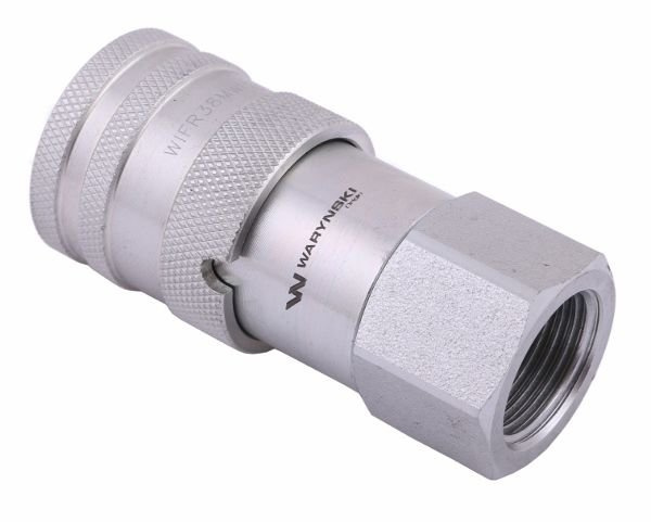 Szybkozłącze hydrauliczne suchoodcinające 3/8 gniazdo G1/2"BSP gwint wewnętrzny ISO16028 Waryński