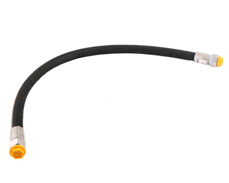 Przewód hydrauliczny 275 bar gwint DKR/DKR 1/2" BSP proste L-750mm 27.5 Mpa 