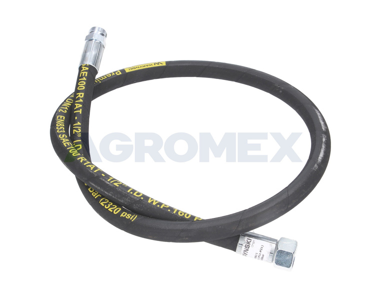 Przewód hydrauliczny L-1300mm AB M22x1.5 DN12-1SN 160 Bar Waryński