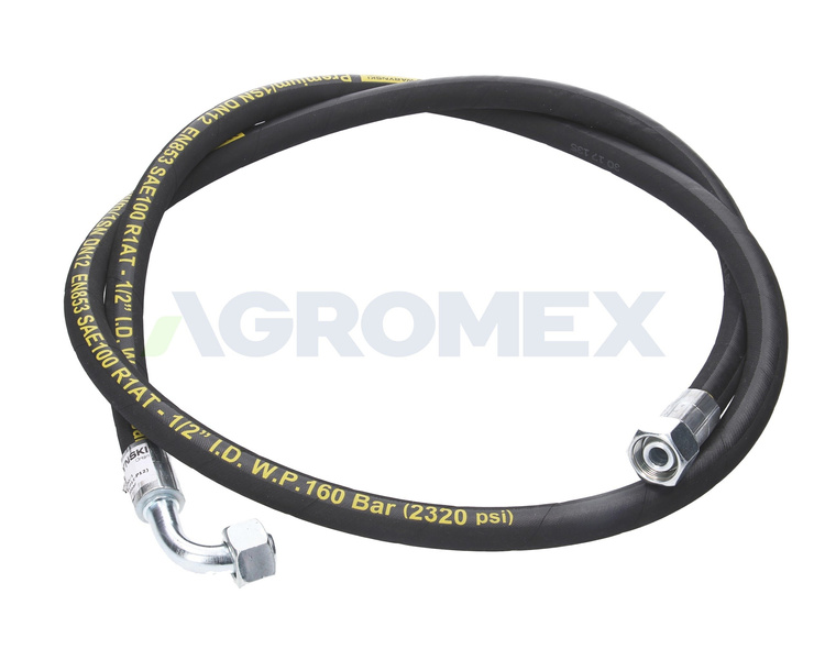 Przewód hydrauliczny L-2000mm AK M22x1.5 DN12-1SN 160 Bar Waryński 