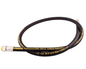 Przewód hydrauliczny 275 bar gwint M22x1.5 proste L-1800mm DN12-2SN 27.5MPa Waryński