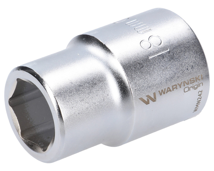 Nasadka sześciokątna 3/4" 18 mm. DIN 3124. Waryński 