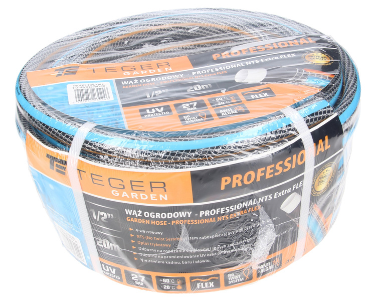 Wąż ogrodowy  1/2" 20m TEGER PROFESSIONAL NTS EXTRA FLEX