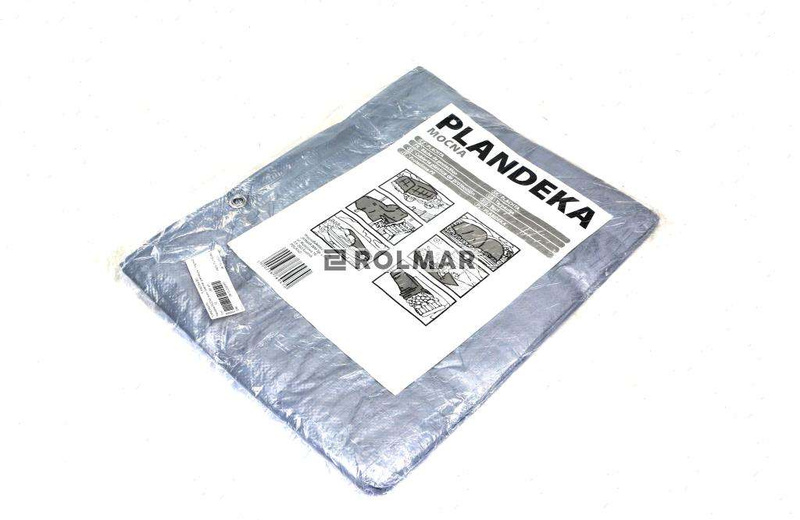 Plandeka MOCNA 3x4m (srebrna) gramatura 110g/m2 