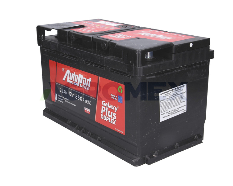 Akumulator 12V 92Ah 850A Autopart Galaxy Plus Duplex