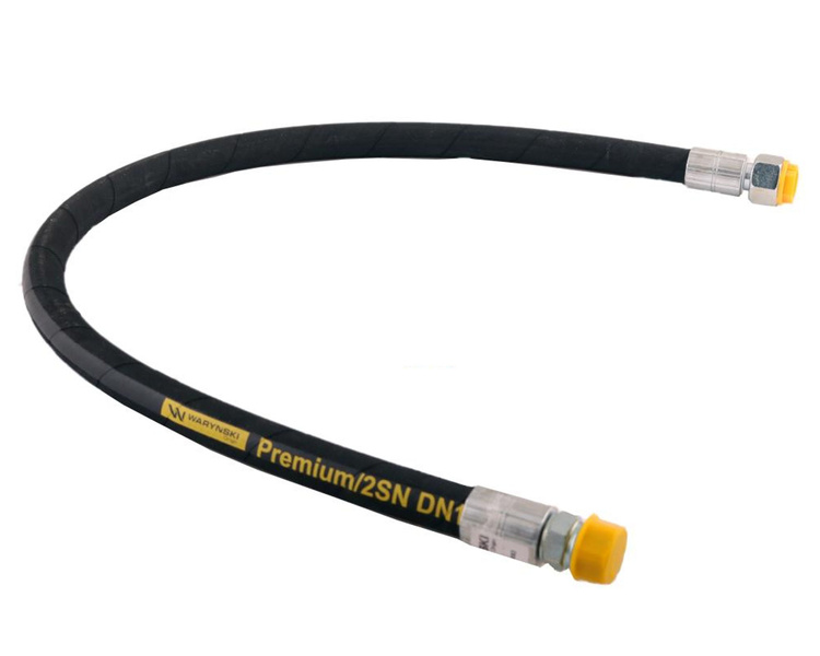 Przewód hydrauliczny 275 bar gwint M22x1.5 proste L-900mm 27.5MPa Waryński