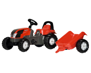 Rolly Toys Kid 012527 ciągnik traktorek Valtra z przyczepką