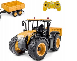 Zdalnie sterowany traktor JCB Fastrac z przyczepą 2,4GHz RTR Double Eagle E360