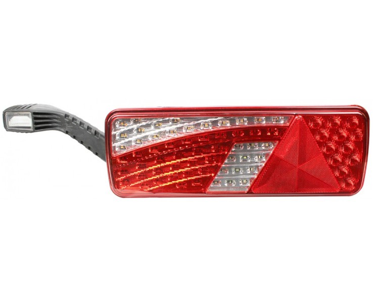  Lampa tylna 69+6 LED z trójkątem i obrysem lewa L1822