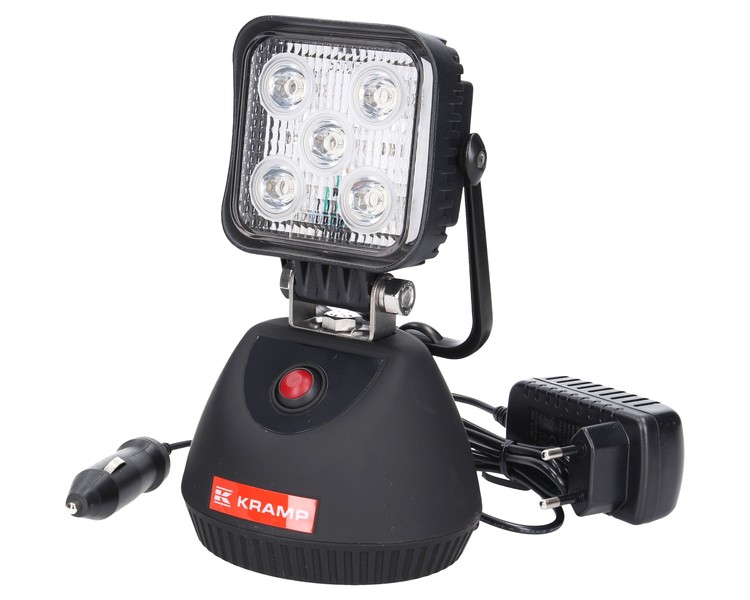 Akumulatorowa lampa warsztatowa robocza LED 12V/230V Kramp