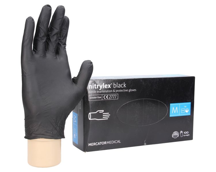Mocne rękawiczki ochronne nitrylowe 100szt. rozmiar M