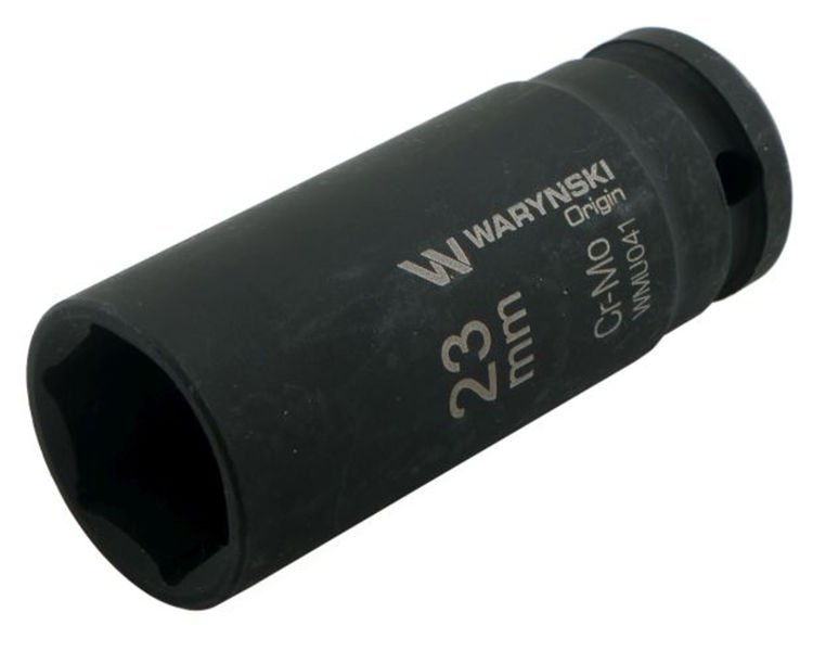 Nasadka udarowa sześciokątna długa 1/2" 23 mm Waryński 