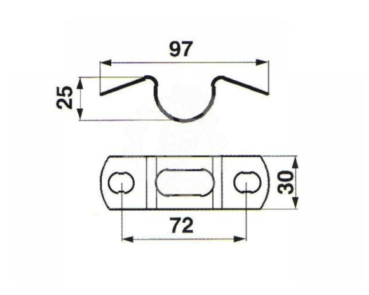 Obejma palca dolna kombajn Massey Ferguson 1724085M1