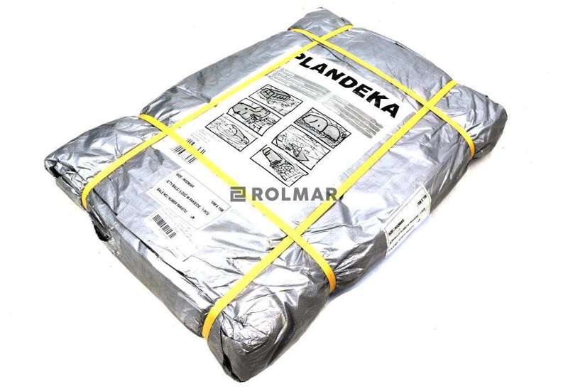 Plandeka MOCNA 10x12m (srebrna) gramatura 110g/m2 