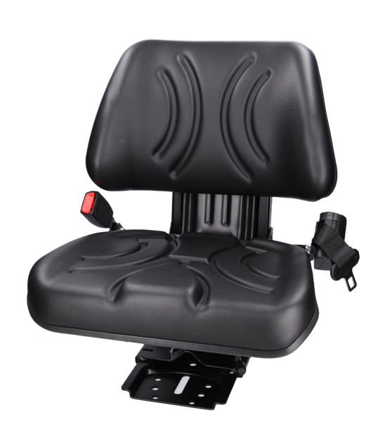Siedzenie do ciągnika, wózka widłowego amortyzowane mechanicznie GRANIT z pasami bezpieczeństwa