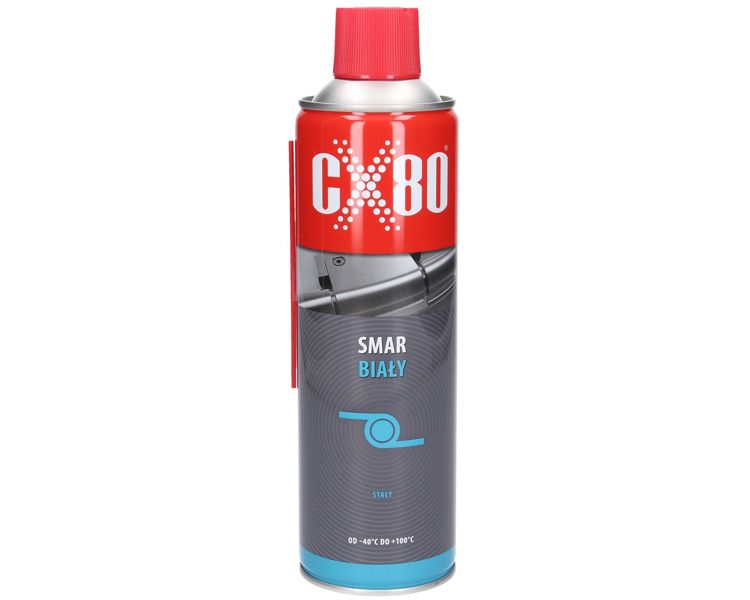 Smar biały spray na zamki zawiasy CX-80 500ml