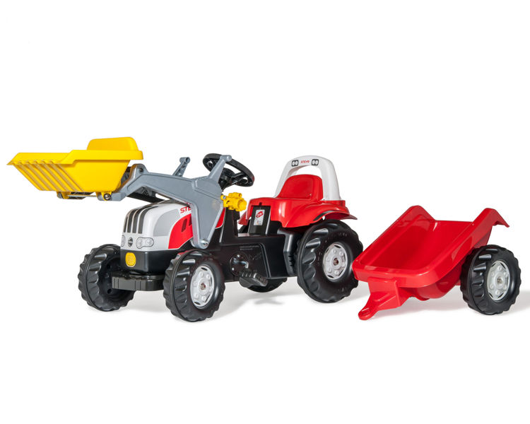 Traktor na pedały Steyer z przyczepą i ładowaczem Rolly Toys 023936